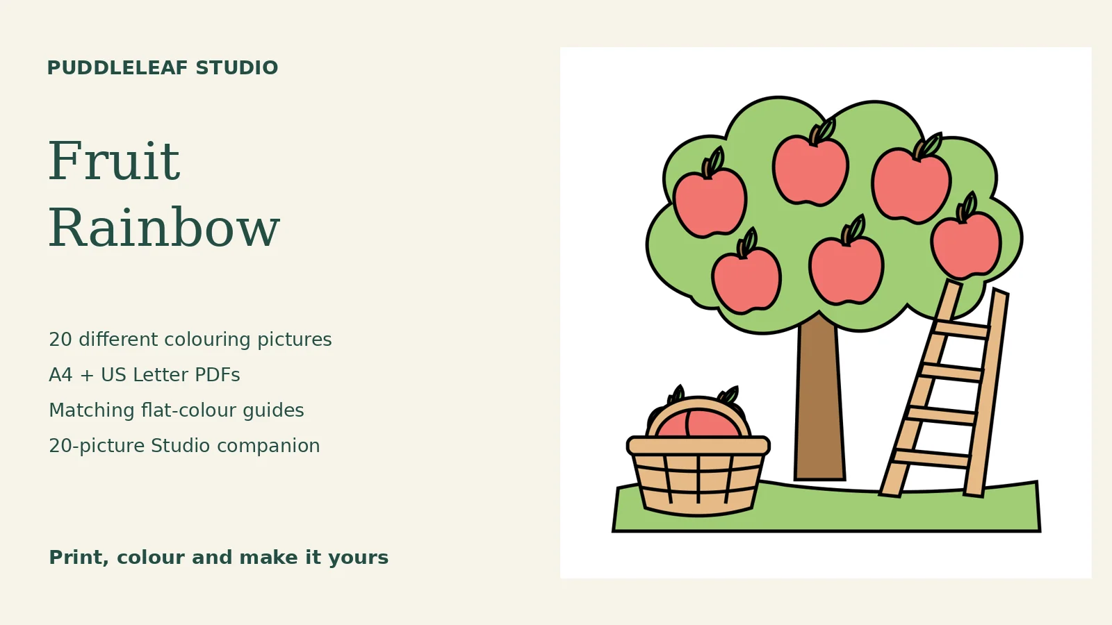 Fruit Rainbow: actual book artwork and page previews